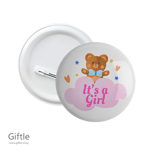 It's a girl Pin Badge