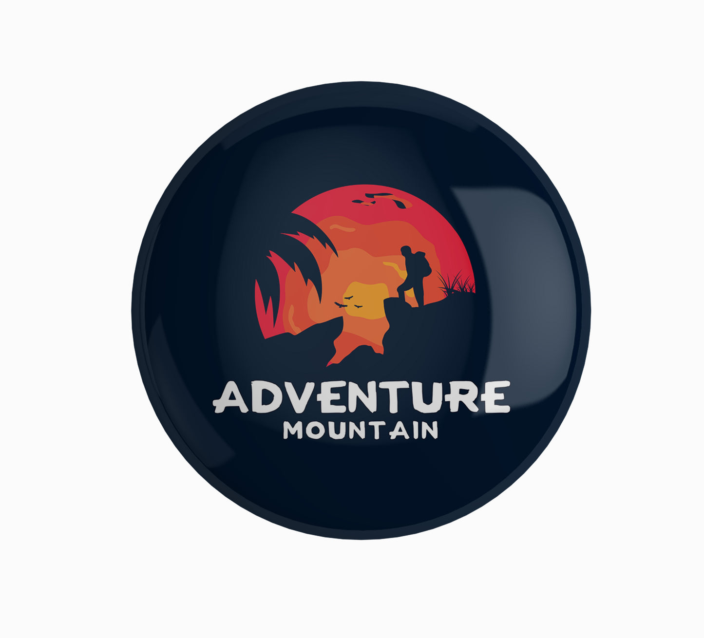 Adventure Mountain Pin Badge