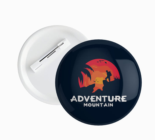 Adventure Mountain Pin Badge