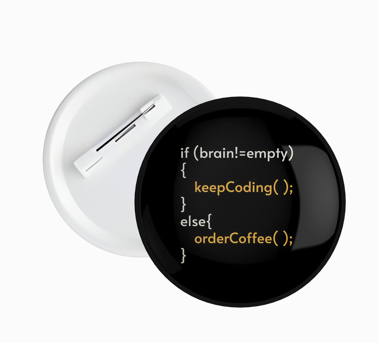 Coffee Code Pin badge