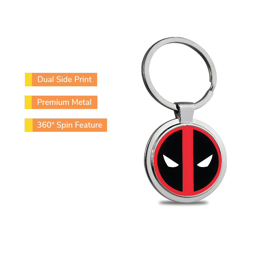 Deadpool 360° Metal Spin Keychain