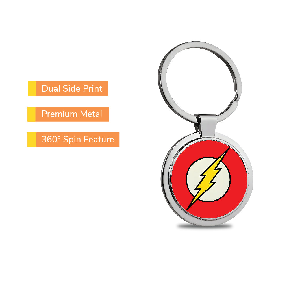 Flash 360° Metal Spin Keychain