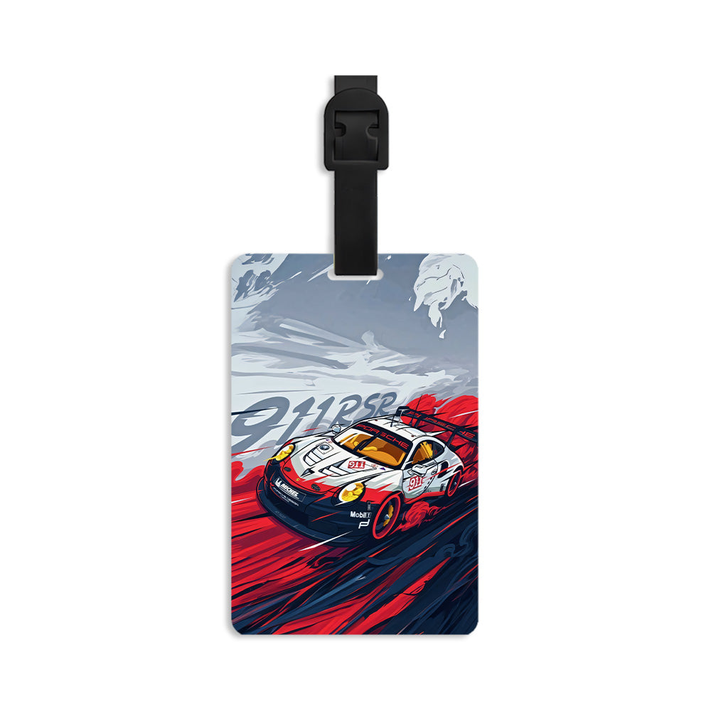 Racing Car Luggage Tag