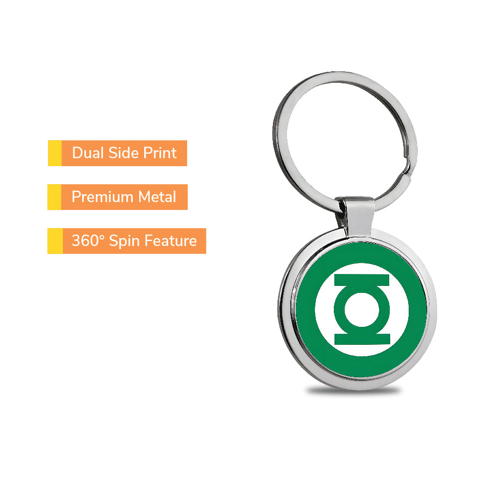 Green Lantern 360° Metal Spin Keychain