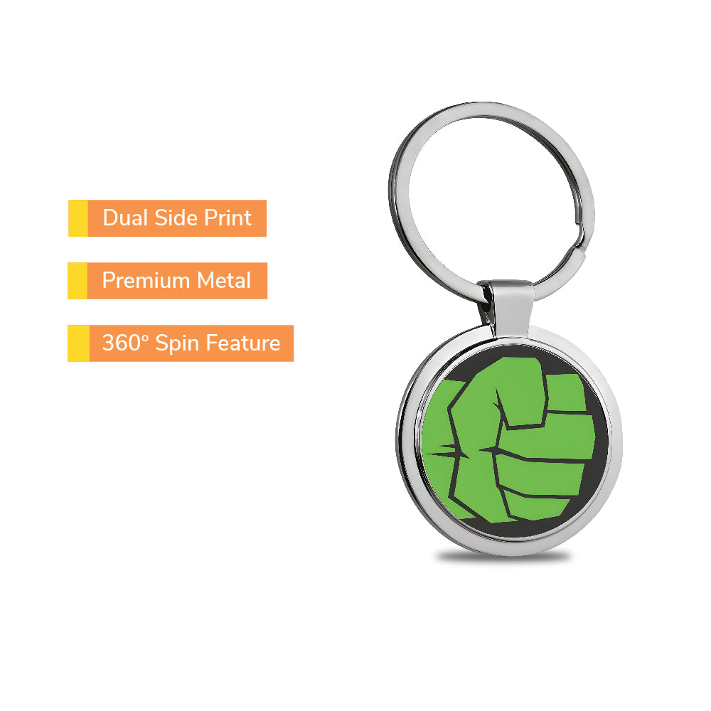 Hulk 360° Metal Spin Keychain