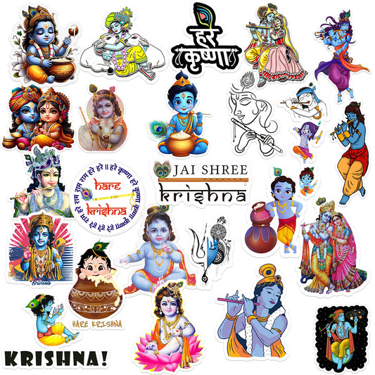 Krishna Stickers – Smudge-Free, Pack of 24