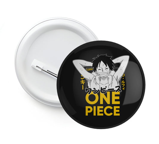 One Piece Pin Badge