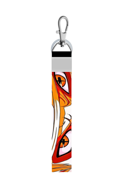 Anime Eye short Lanyard Keychains