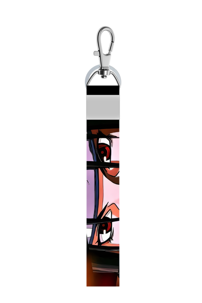 Anime Eye short Lanyard Keychains