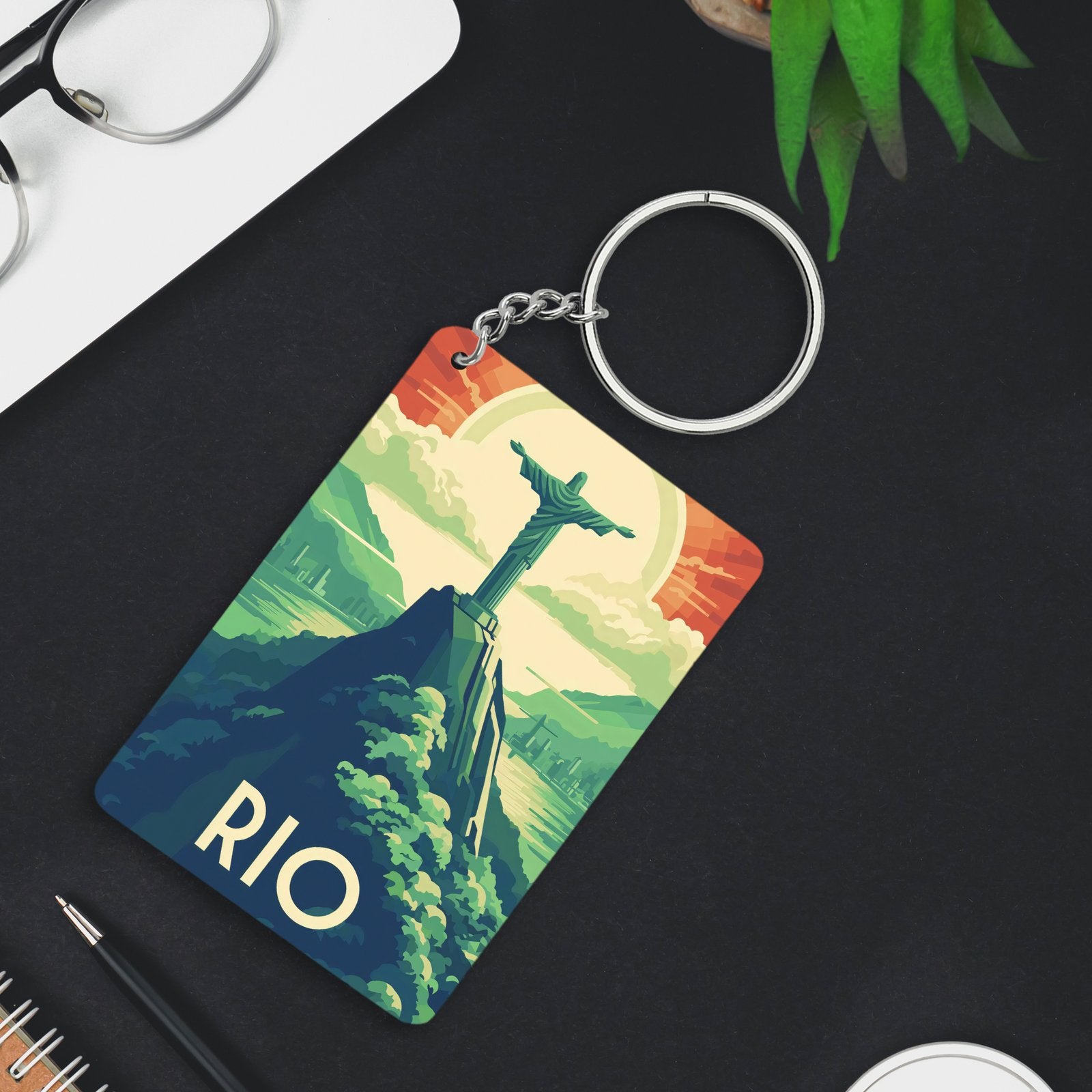 Rio Keychain – Vibrant Spirit of Brazil