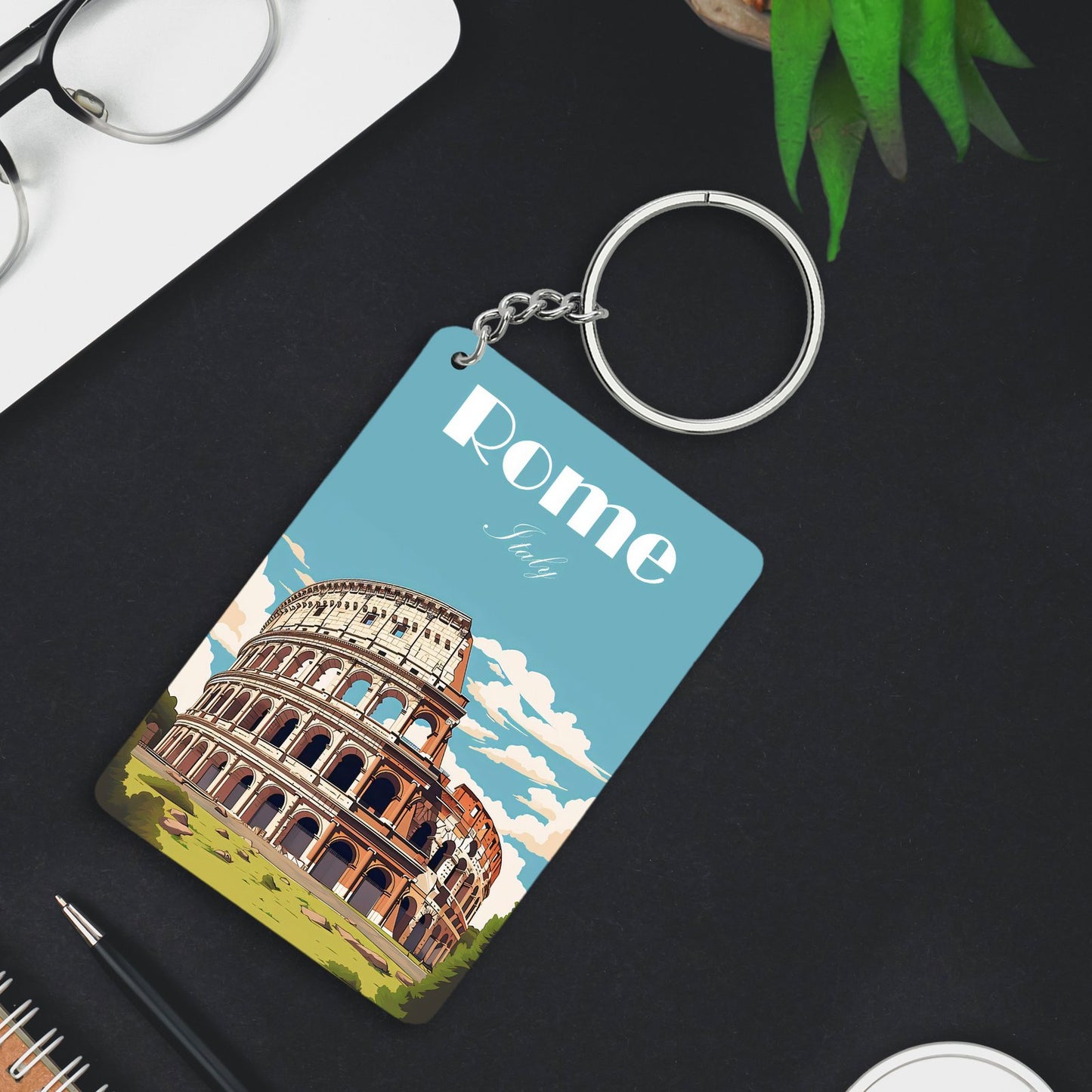 Roam Italy Keychain