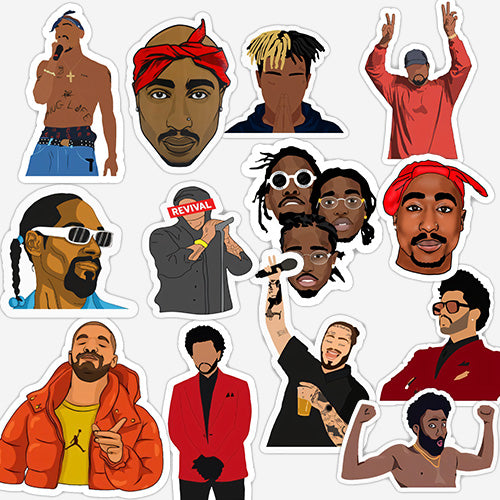 Singer & Rapper Stickers