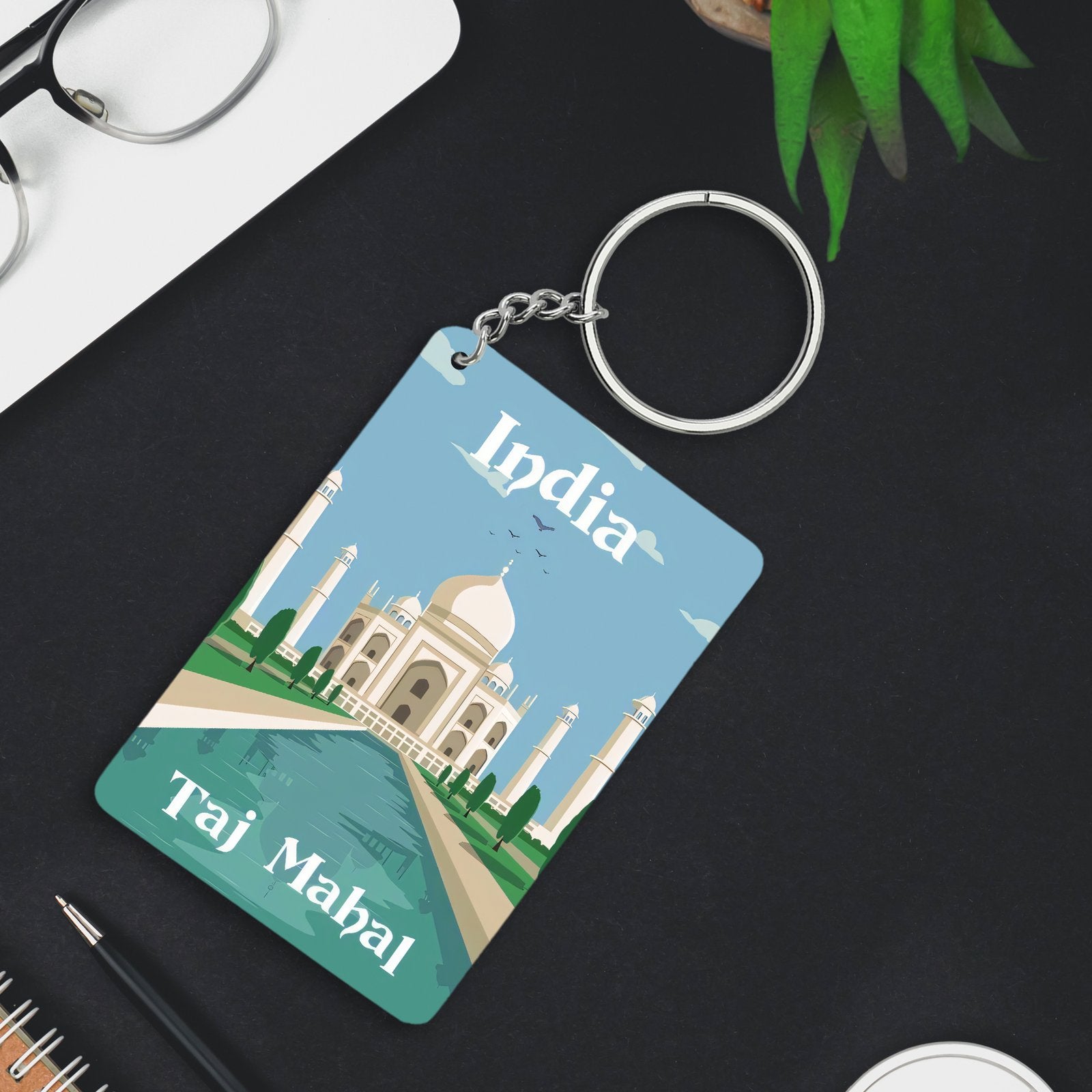 India Taj Mahal Keychain