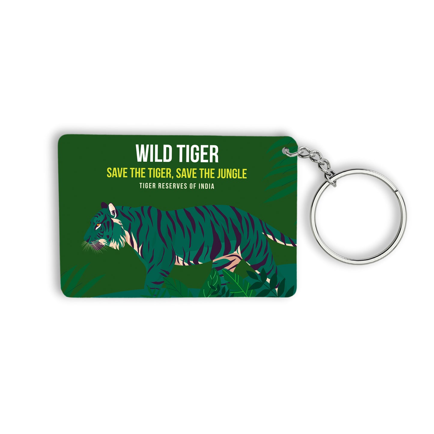 Tiger reserves of India Keychain