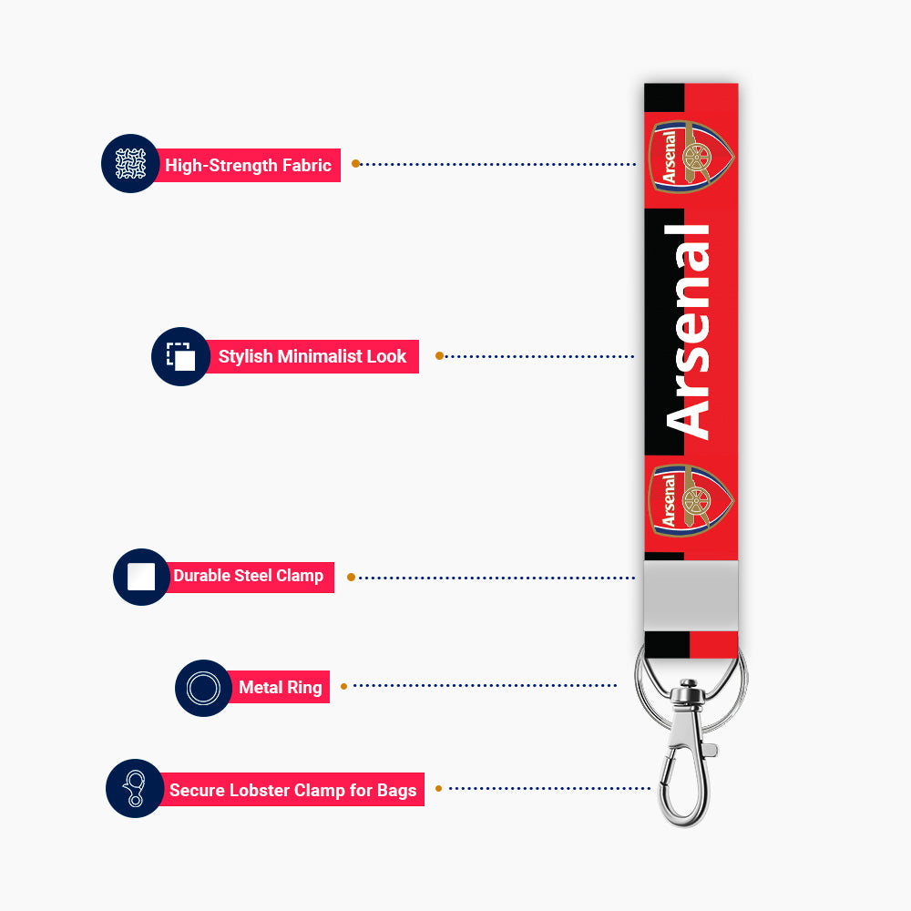 Arsenal Short Lanyard Keychain