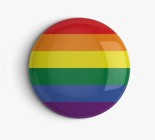 LGBTQ Pride Round Button Badge - 58mm Multicolor