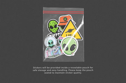 Alien Laptop Sticker – Perfect for Laptops, Books, Mobiles, and Bottles!